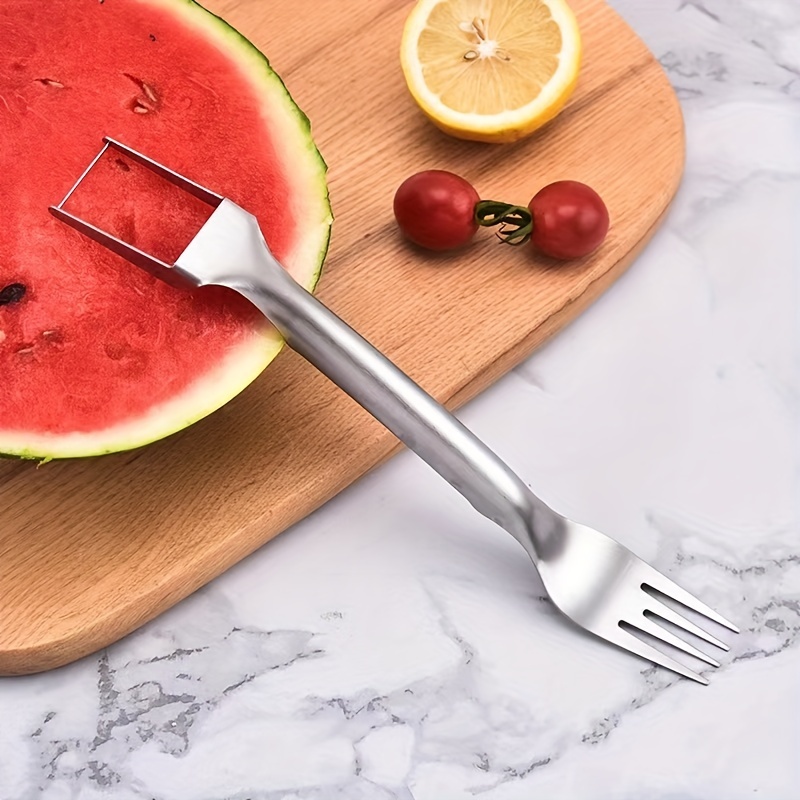 1pc Stainless Steel Multifunction Watermelon Fork, Watermelon