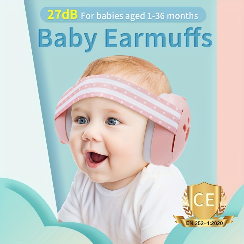  Milisten Protección de oídos para bebés recién nacidos,  reducción de ruido, auriculares con cancelación de ruido, auriculares para  niños pequeños, niños y niños, daños auditivos para dormir, color rosa :  Bebés