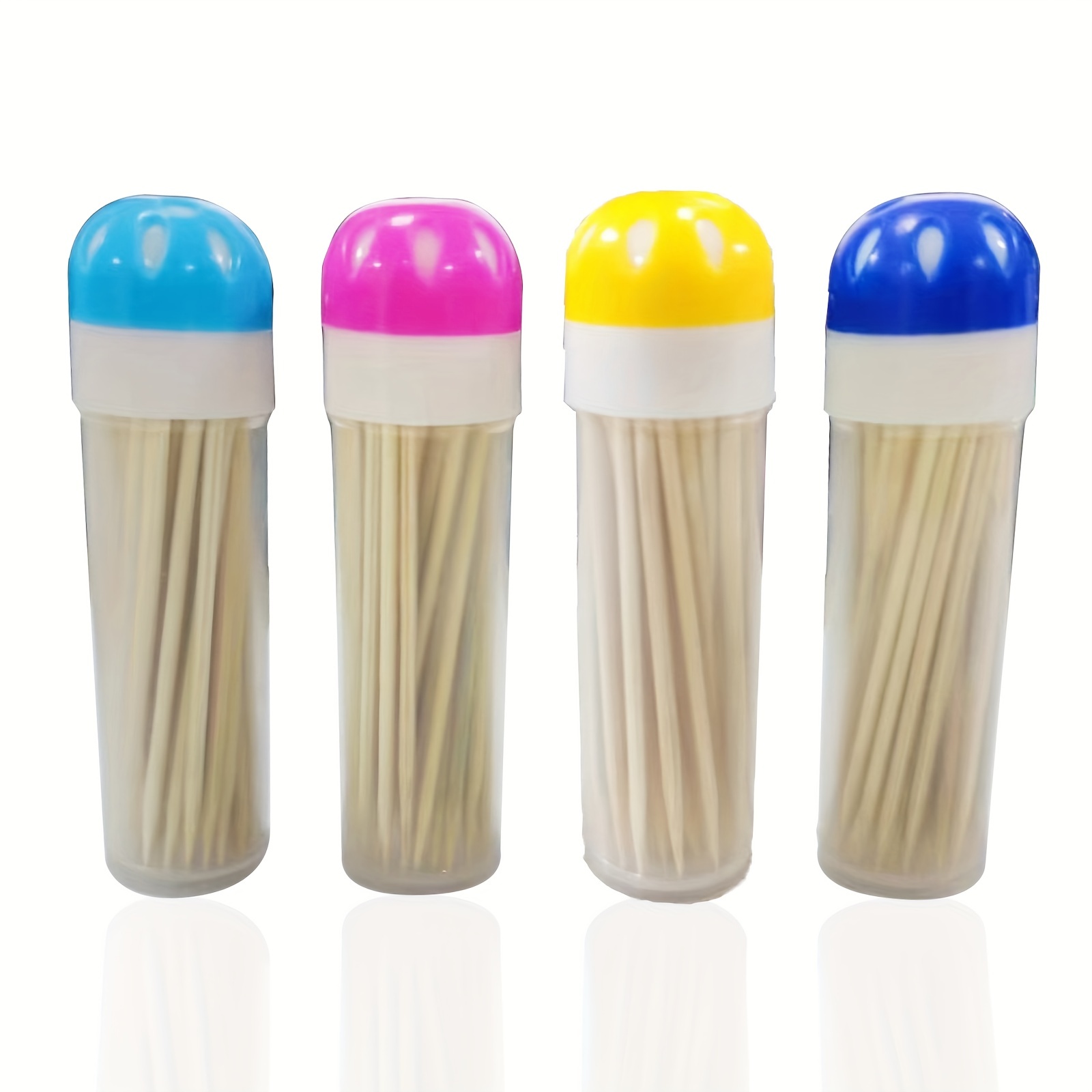 Portable Wooden Toothpick Holder Pocket Tooth Pick Dispenser