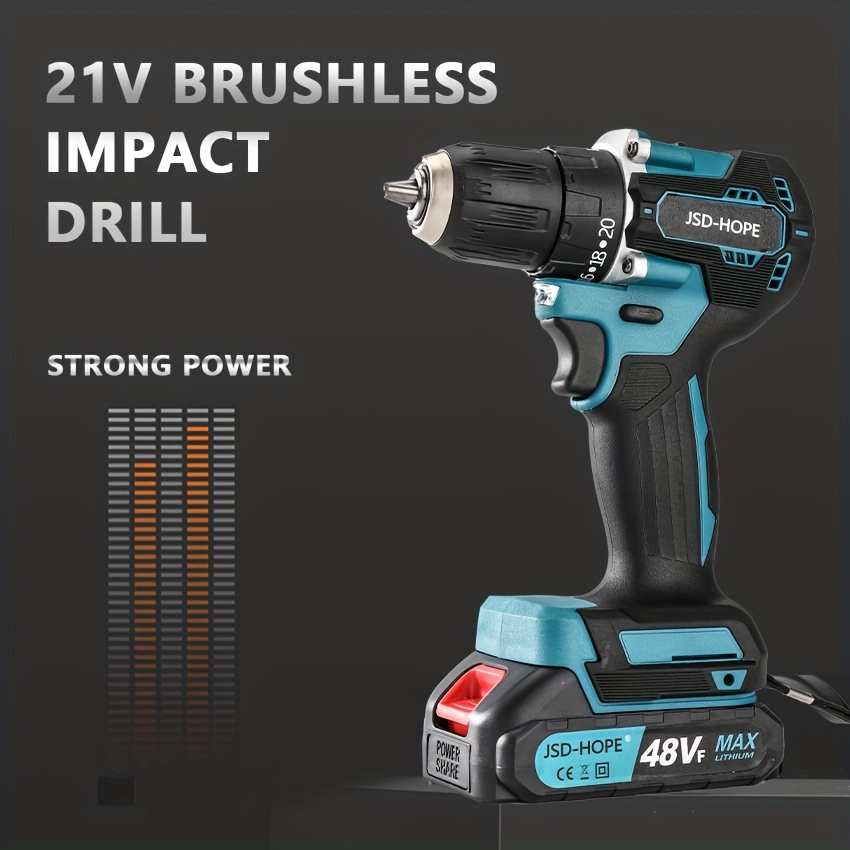 Cordless Power Drill Rechargeable Household Hand Drill - Temu