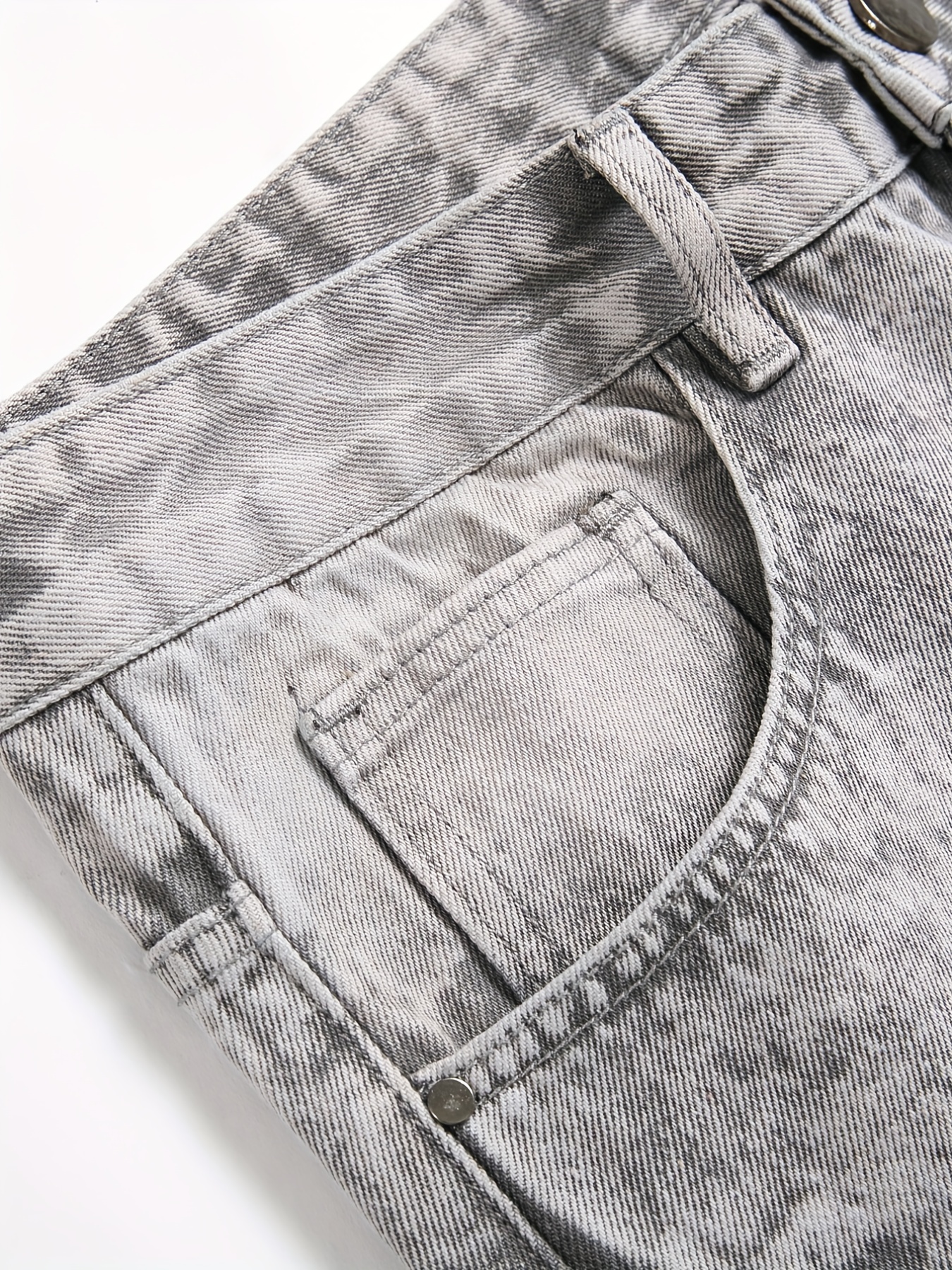 Men's Slim Fit Ripped Jeans Distressed Denim Pants