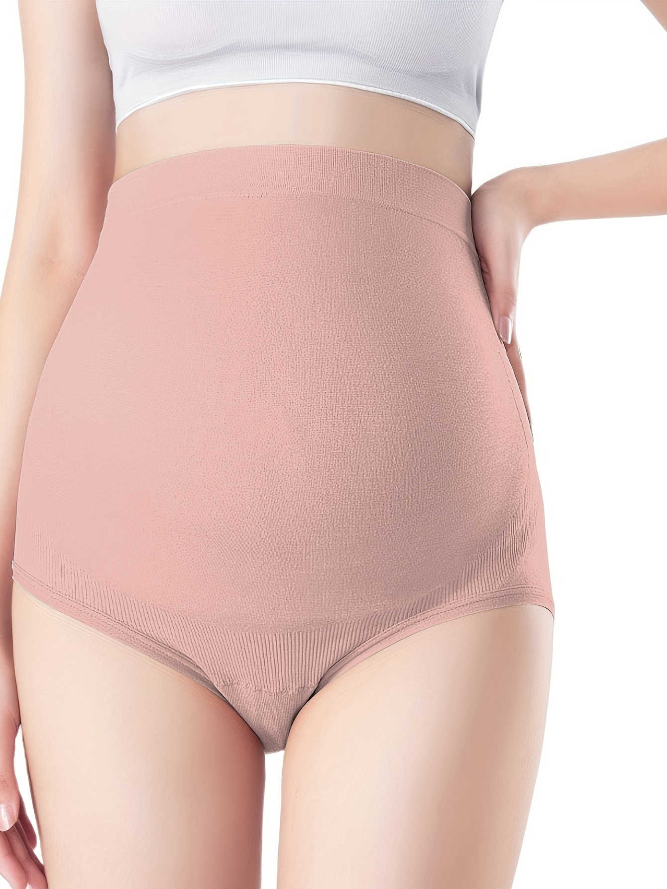 JDEFEG Maternity Panties for Pregnancy Thongs for Women Underwear Lady Low  Waist Thong Tangas Solid Color Women Panties Pack Variety Nylon,Spandex  Pink M 