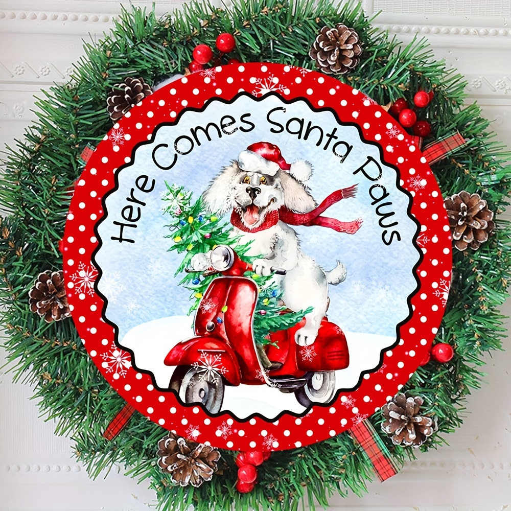 Christmas Wreath Dog Decoration Pendant Christmas - Temu