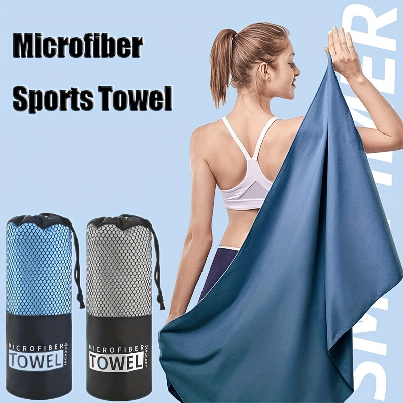 1pc Portable Quick Drying Microfiber Towel Blanket For Yoga Fitness And  Sports Double Sided Fleece For Extra Comfort And Absorbency, Shop On Temu  And start Saving