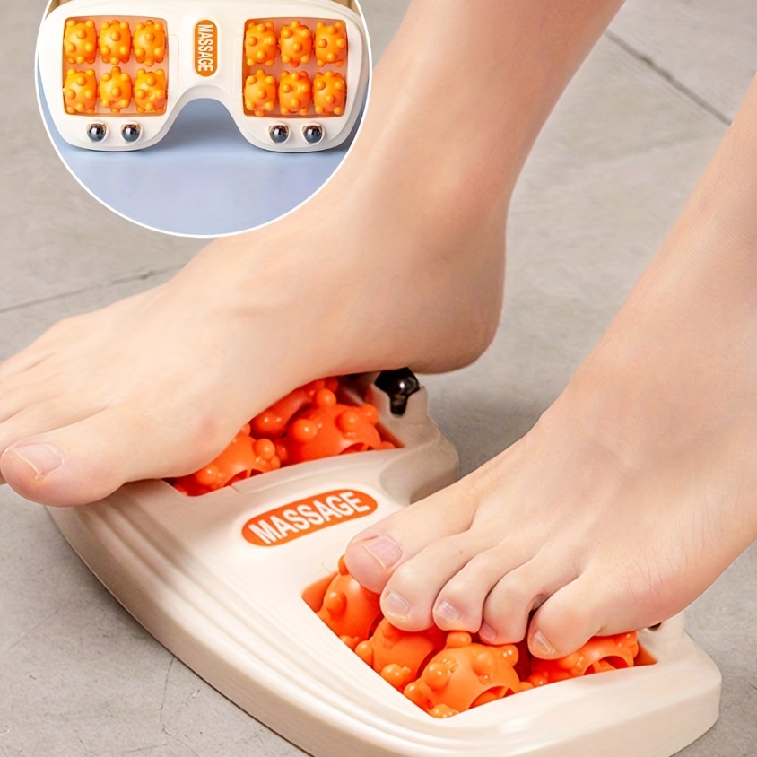 Foot Massager Mat, Acupressure Relaxation Reflexology Mat for Plantar  Fasciitis, Heel, Arch Pain & Stress (Orange)