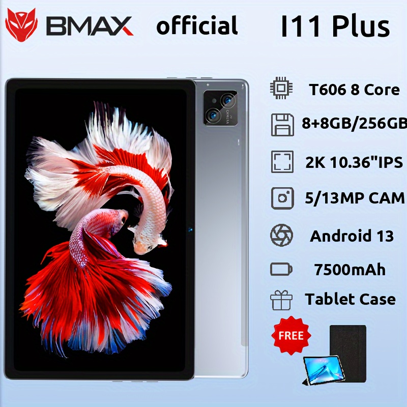 Bmax I11 Plus Tablet 8GB RAM 256GB ROM 26.31cm IPS Screen 5MP Front 13MP  Back Camera