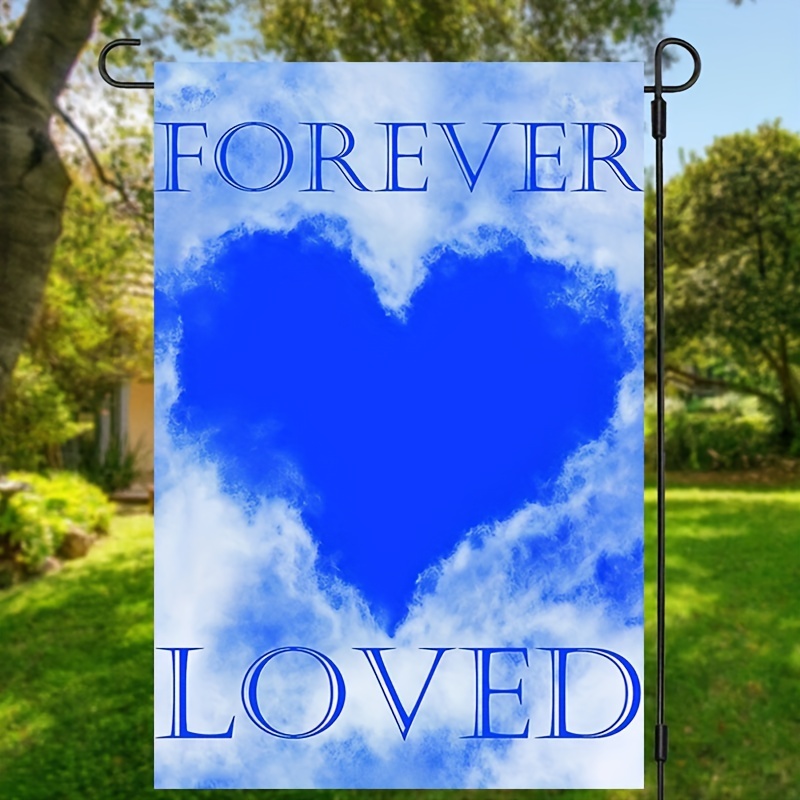 

Farewell, Bereavement Garden Flag - Double-sided, Blue , 12x18 Inch, Waterproof Polyester Outdoor Decor