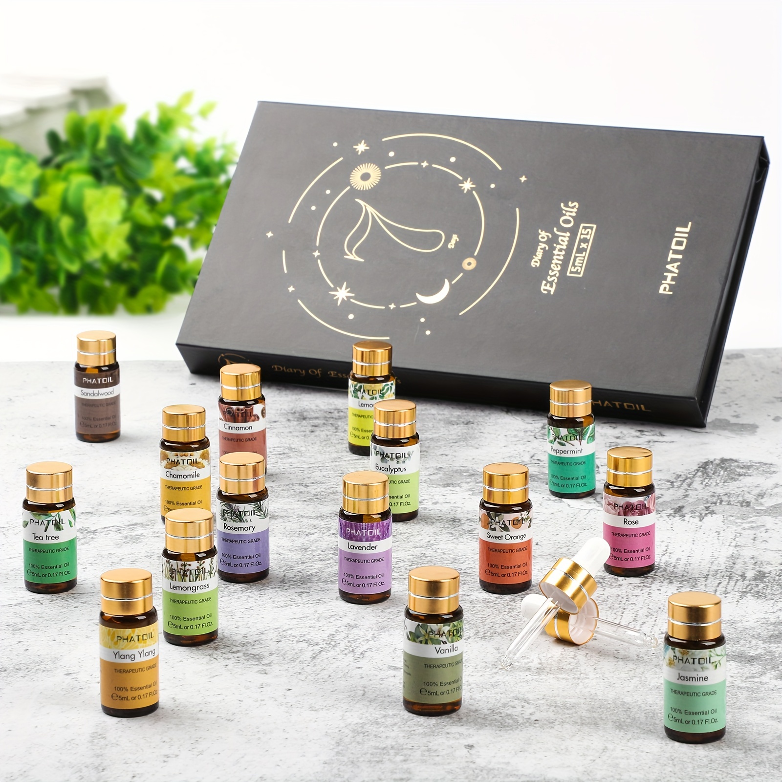 1.01fl.oz Essential Oil Set For Diffusers Humidifier Home - Temu