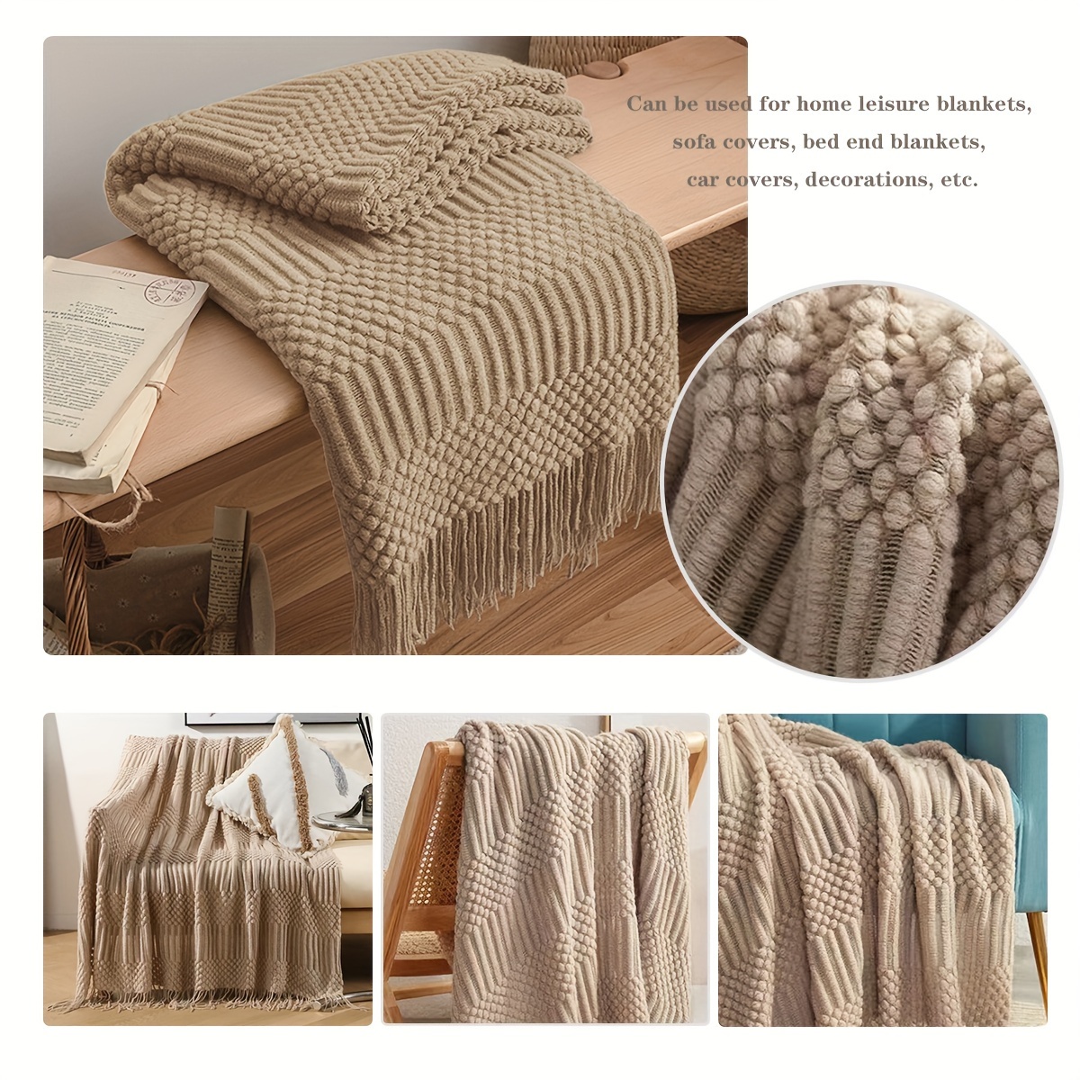 Multi-functional Cover Blanket, Sofa Blanket, Blanket, Blanket, Bed Runner Blanket, 1pc