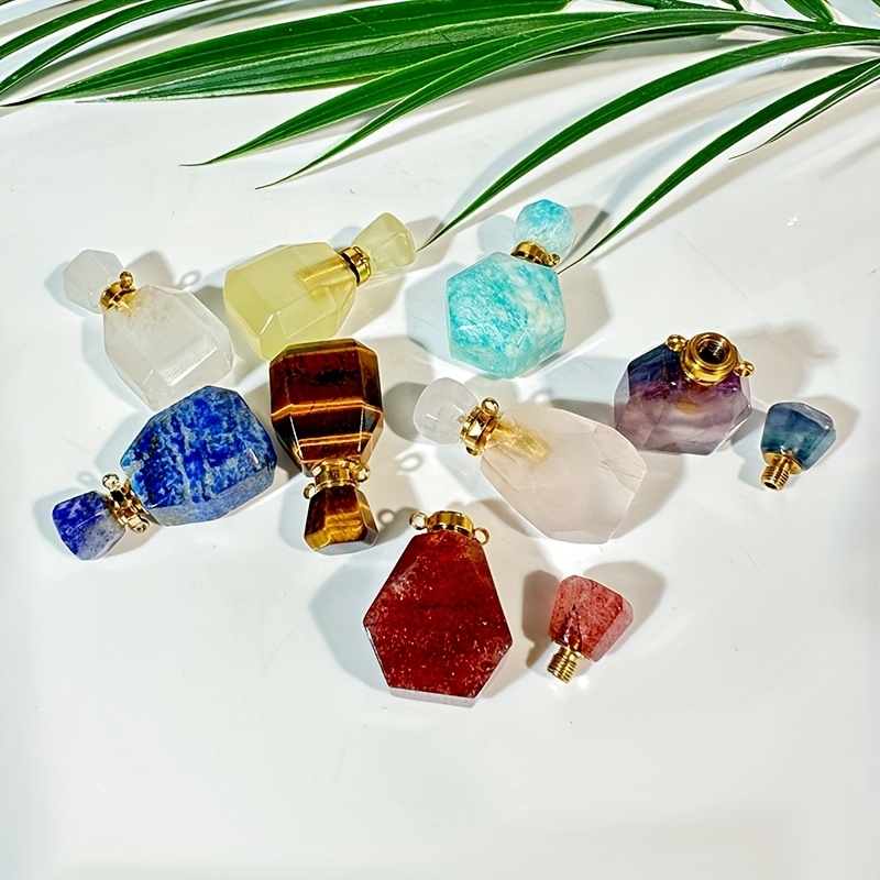 Natural Crystal Small Perfume Essential Oil Bottle Cosmetics Packaging