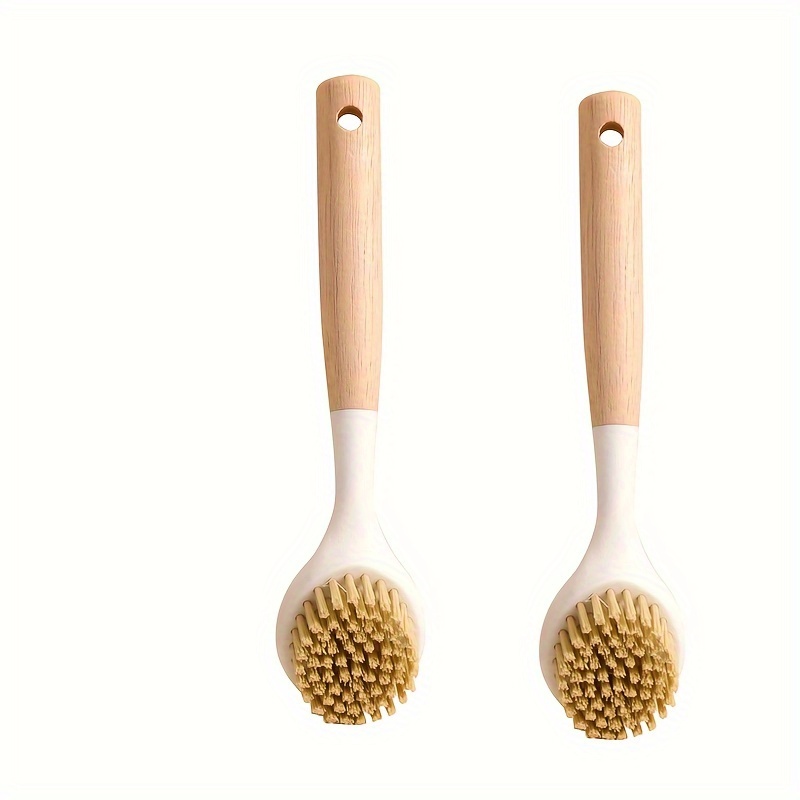 Dish Brush With Handle, Sisal Fibre Kitchen Scrub Brushes For Cleaning, Dish  Scrubber, Pot Brush, For Sink, Pots, Pans, Kitchen Gadgets. - Temu