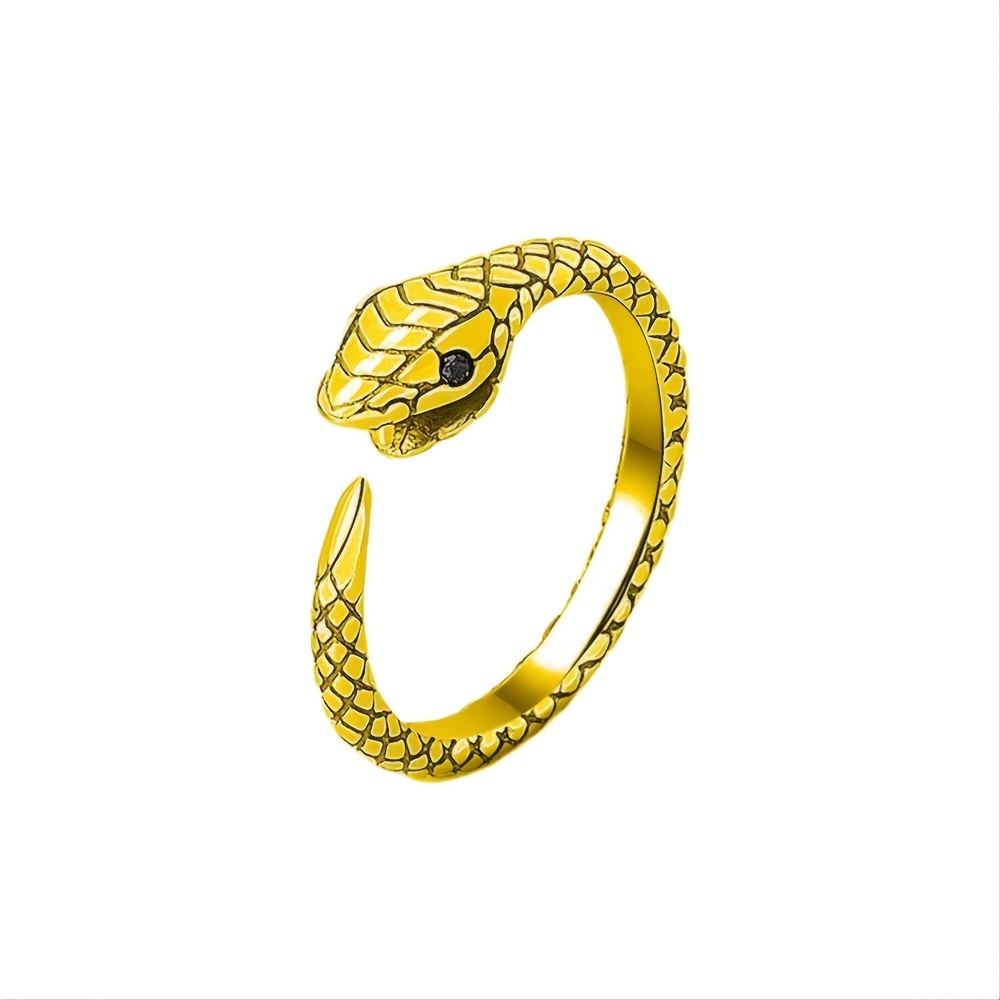 Men's Snake Adjustable Ring Open Pretty Finger Accessories
