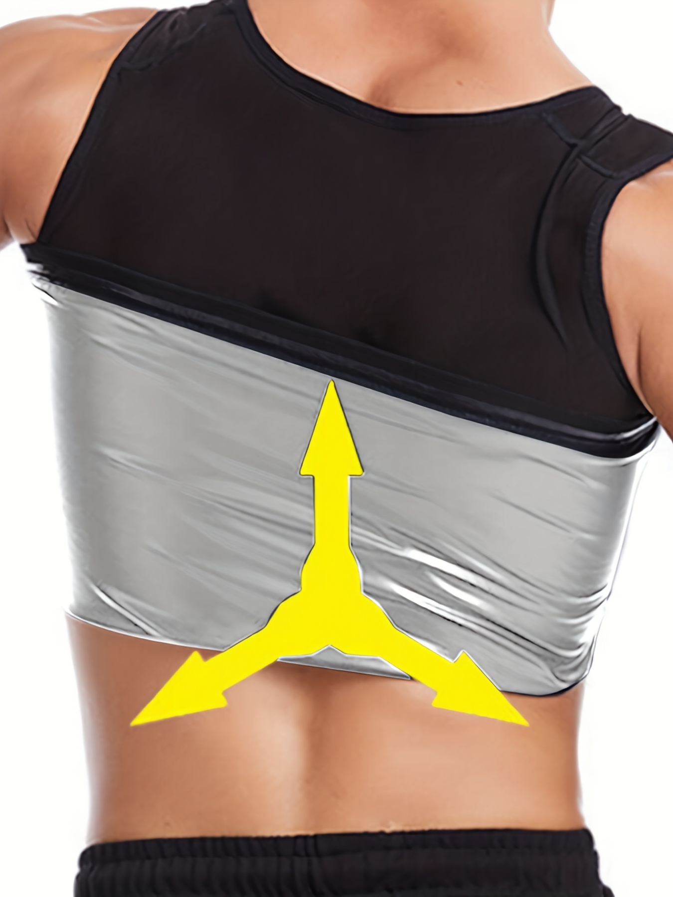 Polyester Spandex Men''s Sweat Vest Body Shaper Slimming Tank Top