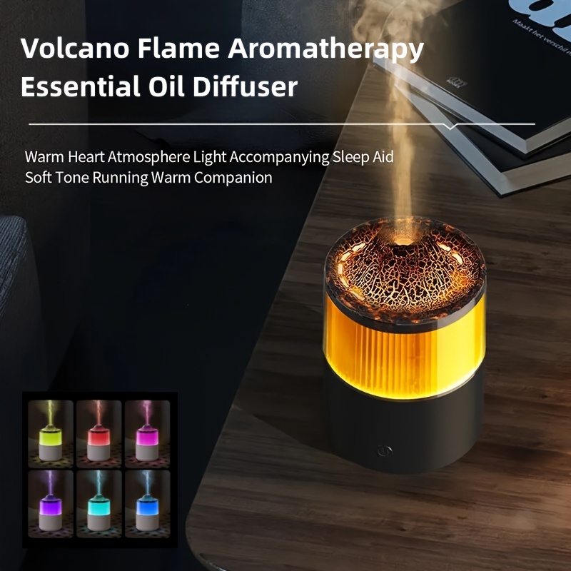 Flame Air Diffuser Volcano Aroma Diffuser Ultrasonic Oil Diffuser