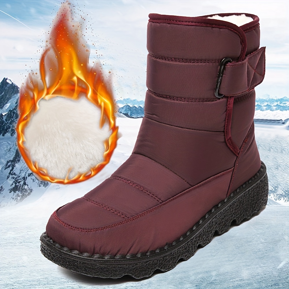 winter snow boots women s round toe fashion anti slip