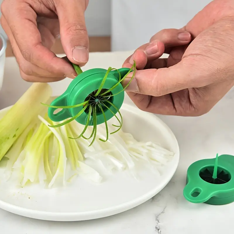 Dropship New Green Onion Easy Slicer Shredder Plum Blossom Cut