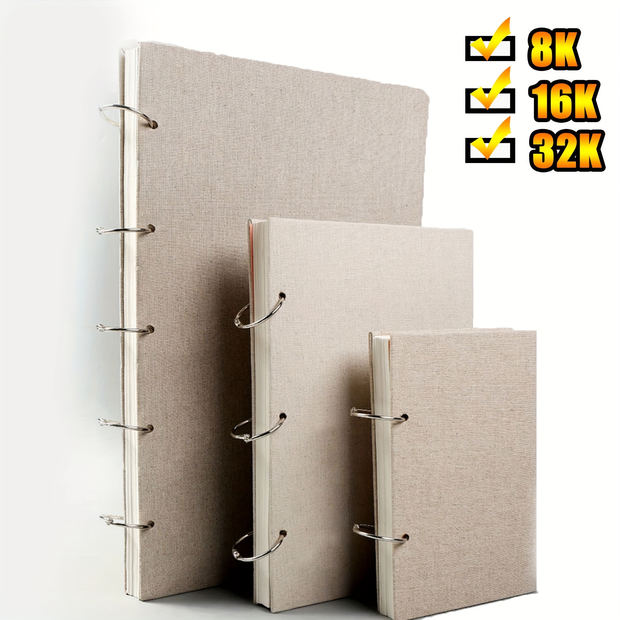 Cuaderno de bocetos de 16K A4 8K, 30 hojas, 160g, Bloc de libro de