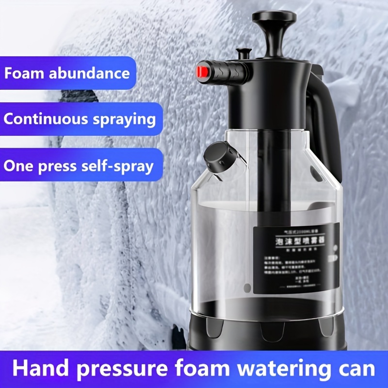 Car Wash Foam Spray Can Household Hand-held Car Wash Spray Gardening Air  Pressure Spray Foam Pot 2L
