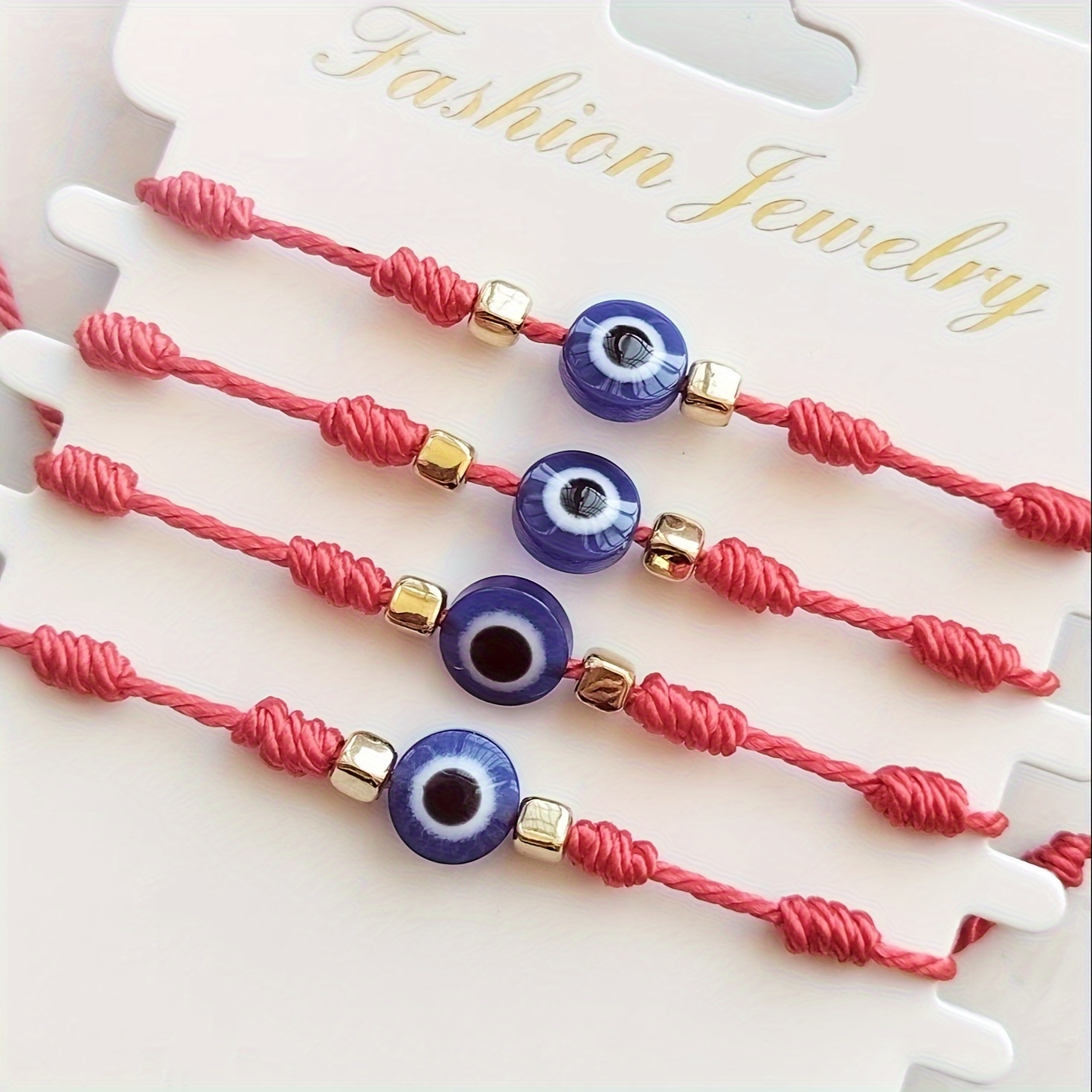 Red Bracelet Ladies Devil Eye Red Knot String Bracelet - Temu