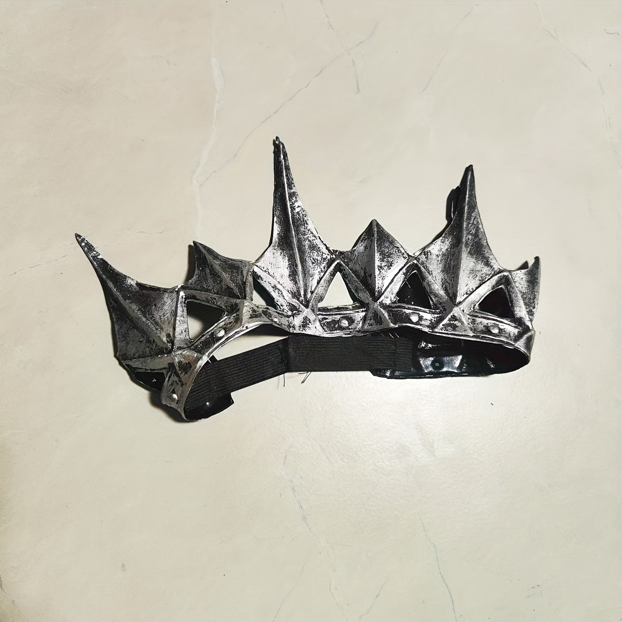 Antique Silver King Medieva Crown Headband Pu Crown Men Crown Headdress  Party Favors