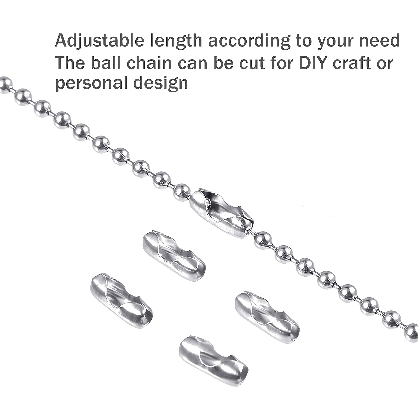 ball chains for crafts Chain extenders for necklaces bracelet extender  bracelet charms Jewelry Extenders for Necklaces Stainless Steel Ball Chain