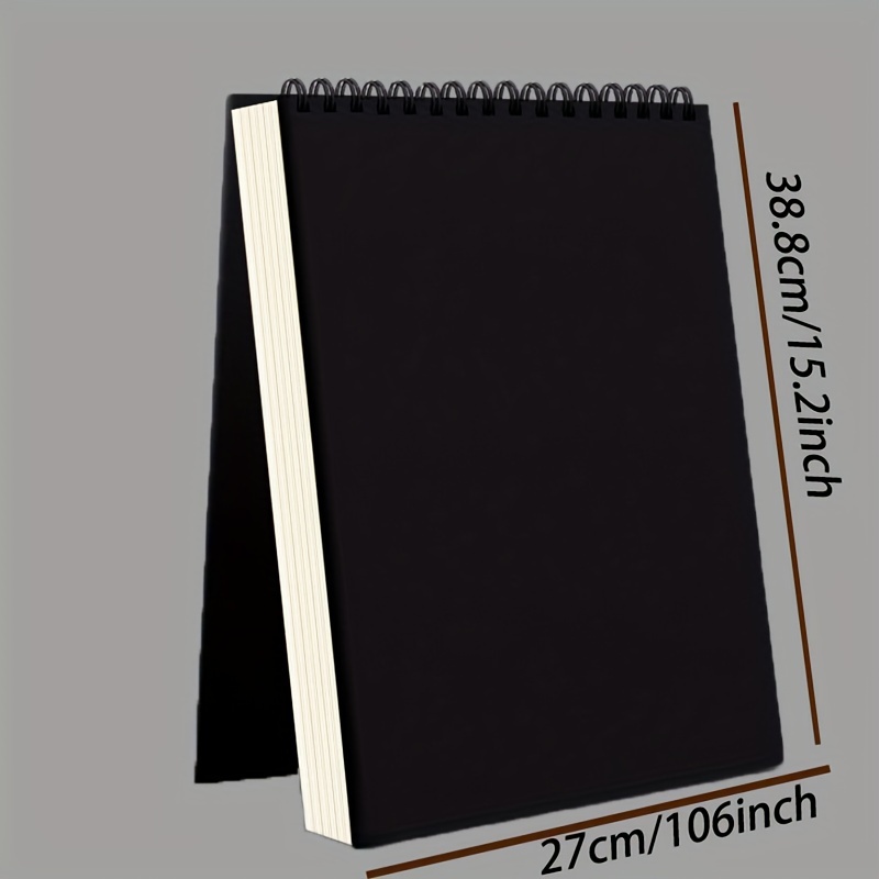 Black Card 8k Sketchbook A4 Sketchbook Art Students Special - Temu