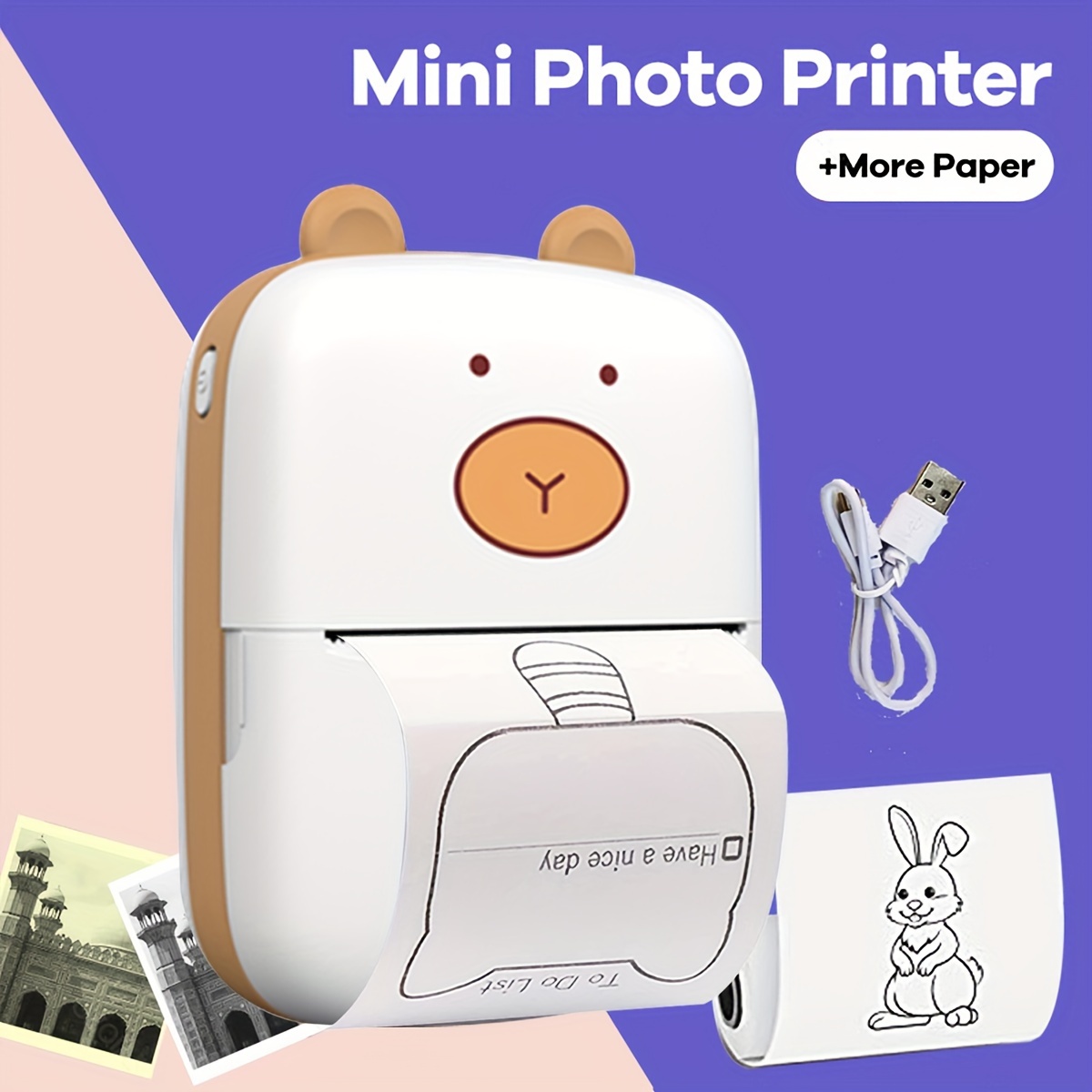 Mini Photo Printer For Iphone/android Impresora Térmica - Temu Mexico
