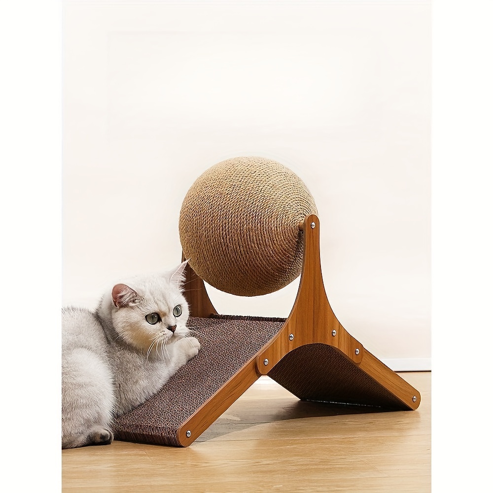 

Cat Scratcher Toy Cat Scratching Rotatable Ball Cat Scratch Pad Cardboard For Small Medium Large Cats Kittens Kitties Playing Wear Resistant