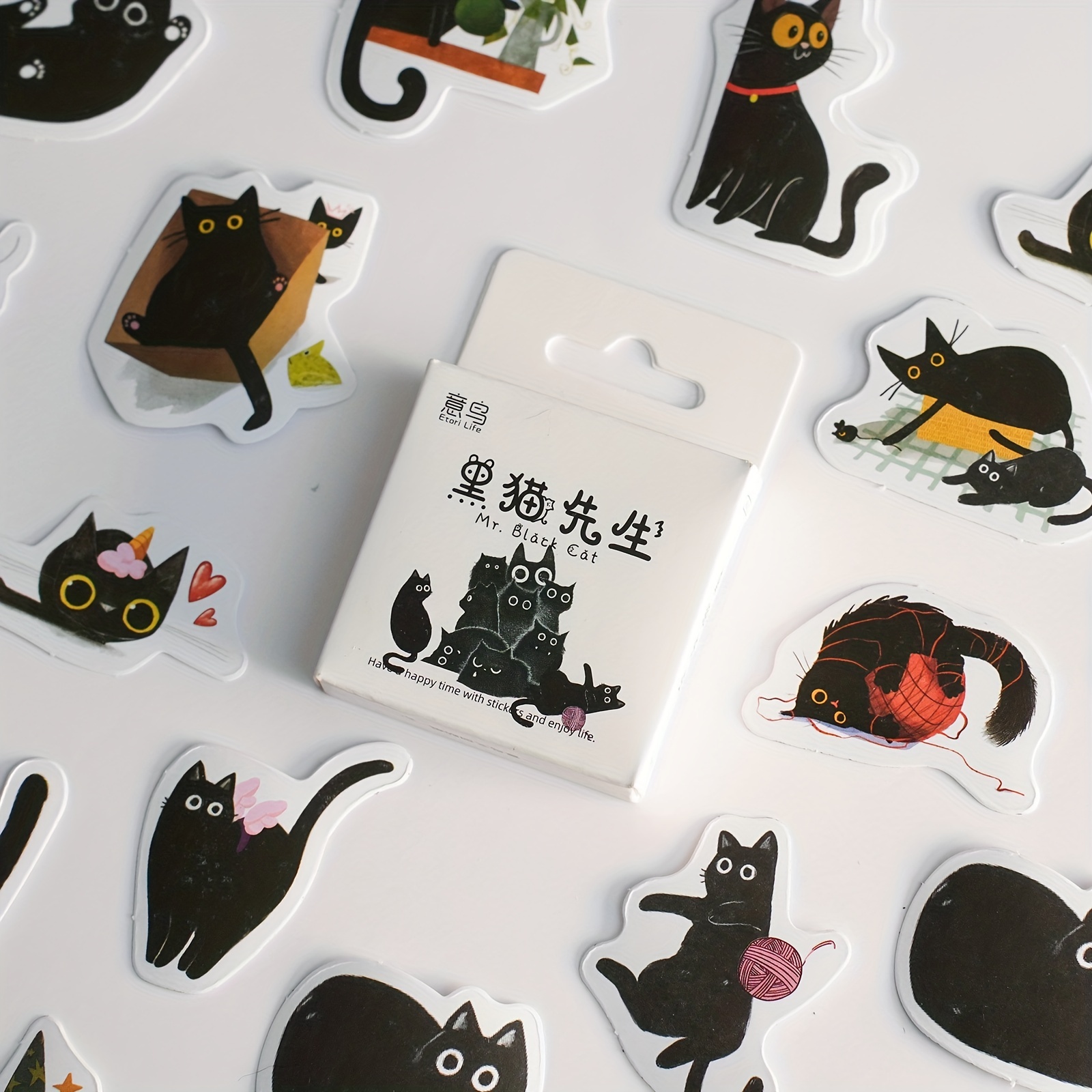 Cute Cat Decorative Stickers Diy Decoration For Diaries - Temu