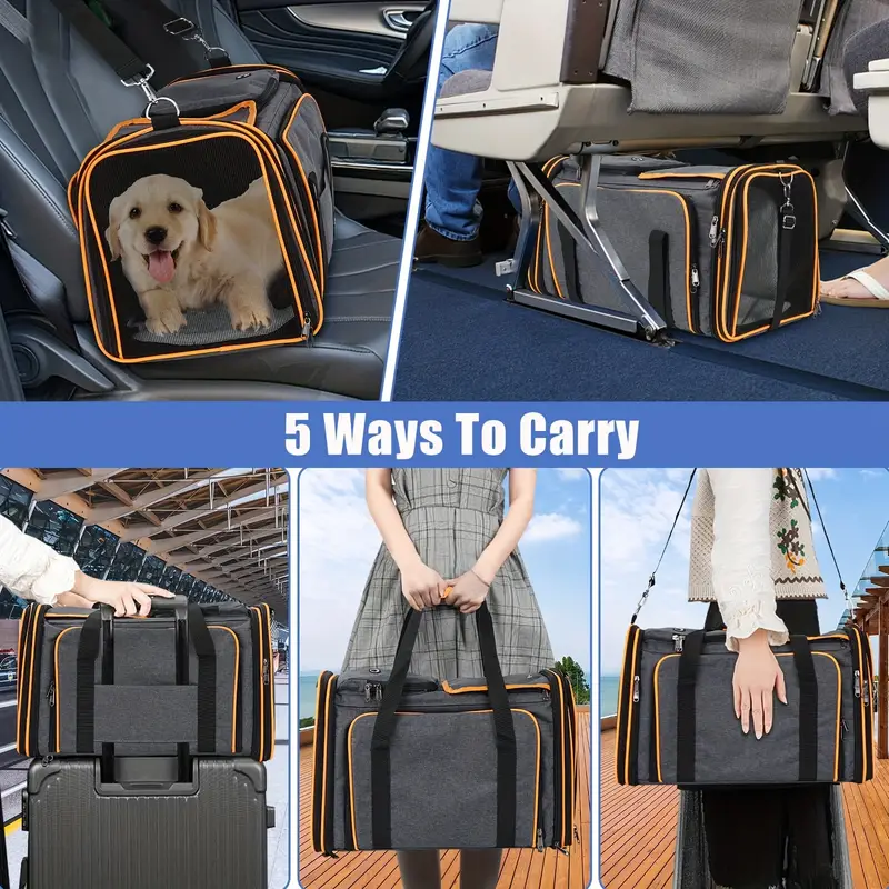 Soft Dog Carrier Bag Side Backpack Cat Pet Carriers Dog Travel