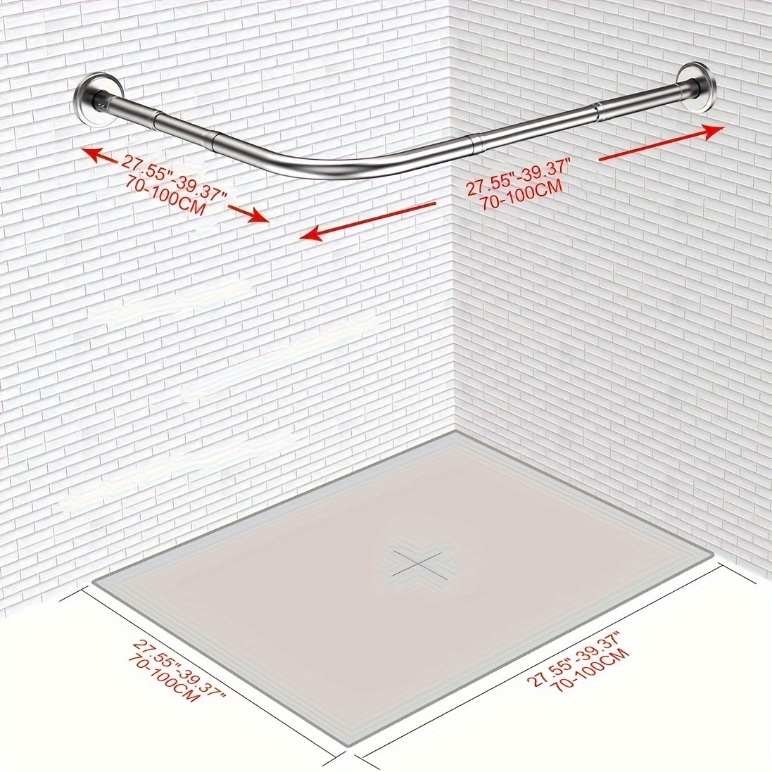 La barra de ducha sin taladro que arrasa en IKEA, y 3 soluciones más para  colgar rápidamente una cortina de ducha