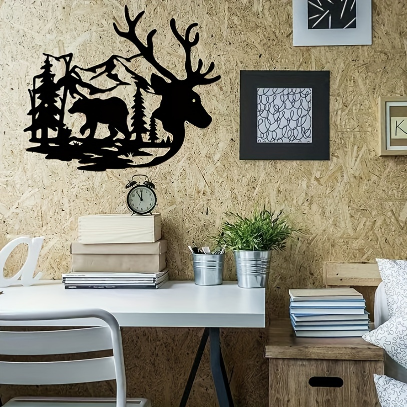 Deer Hunting Wood Wall Decor Family Tree A Tree Stand In - Temu