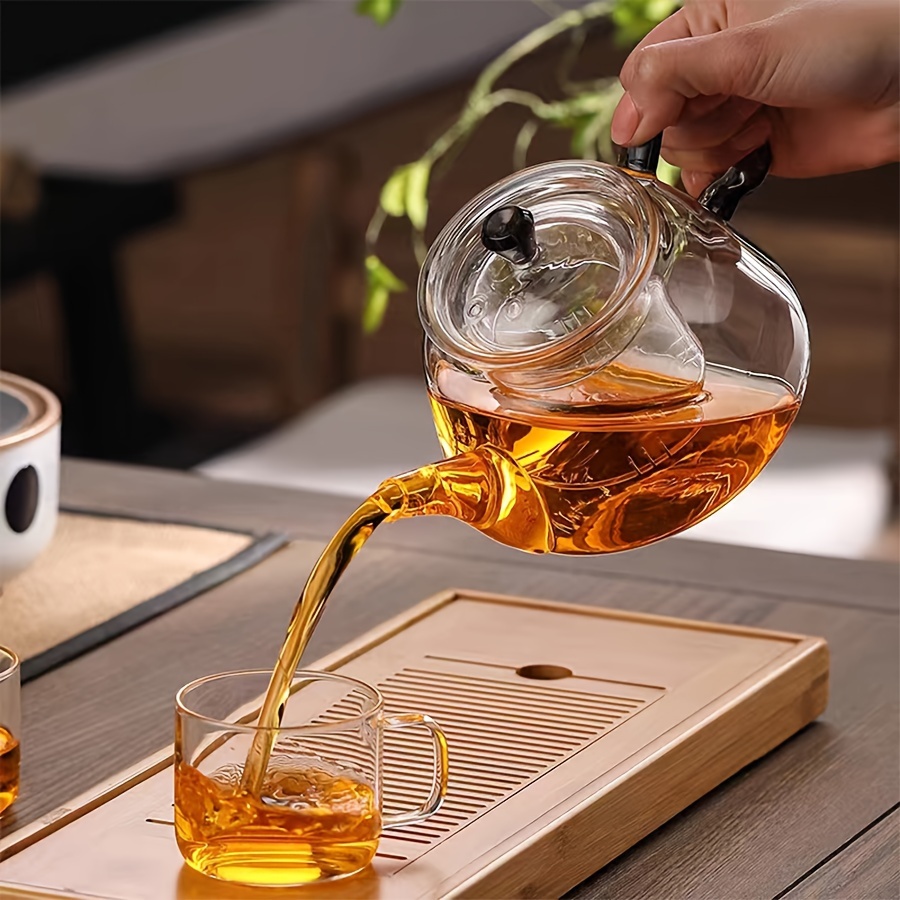 Théière en verre avec passoire à thé perfect, bouilloire à thé