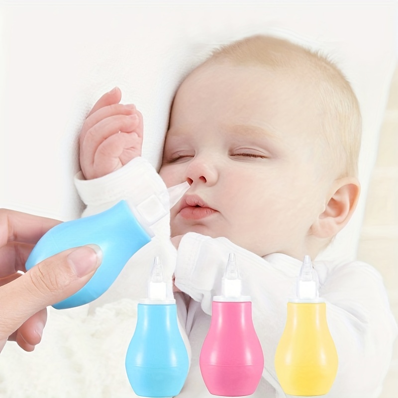 1pc Aspirateur Nasal Pour Bébé, Aspirateur Nasal En Silicone Pour Bébé,  Aspirateur Nasal, Nettoyeur De Morve Nouveau-né De Type Pompe, Essentiel  Pour