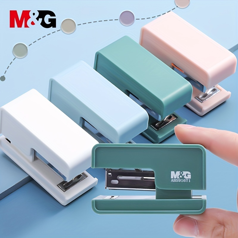 Cute Mini Stapler Set Morandi Color Morandi Color Stapler - Temu