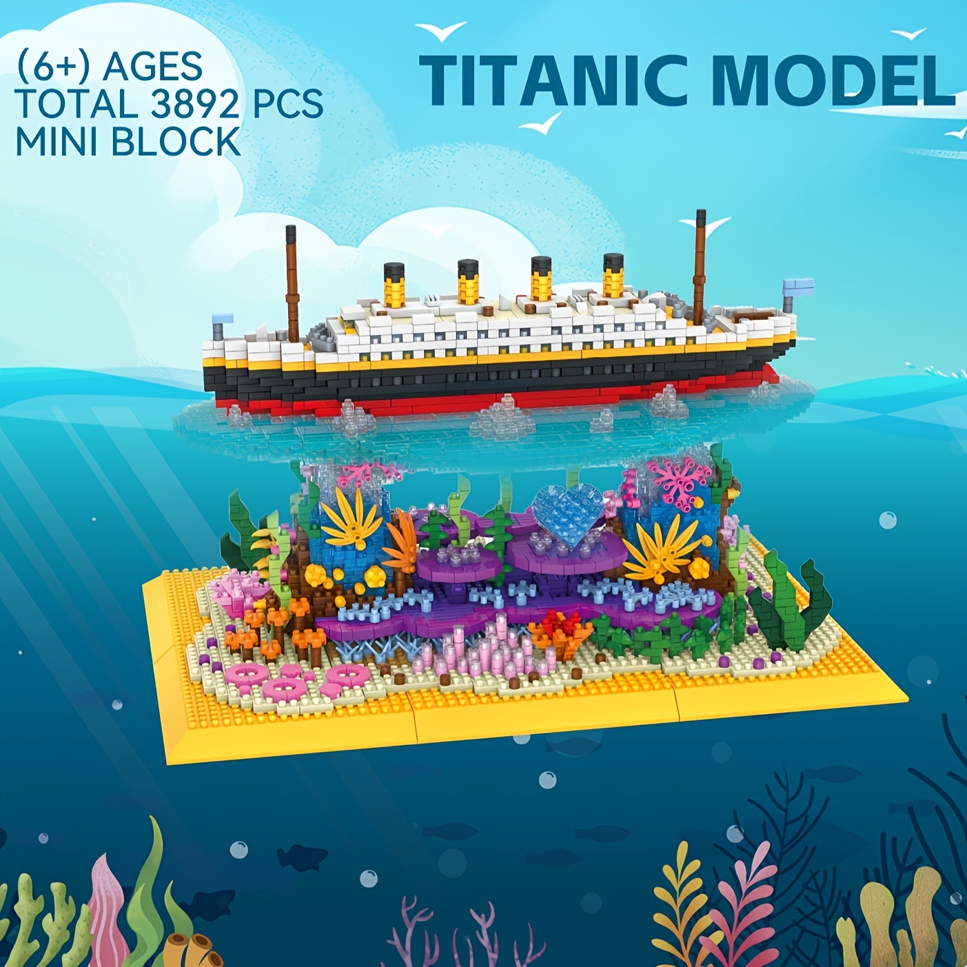 Titanic Model Building Block Set mini Bricks Toys Titanic - Temu