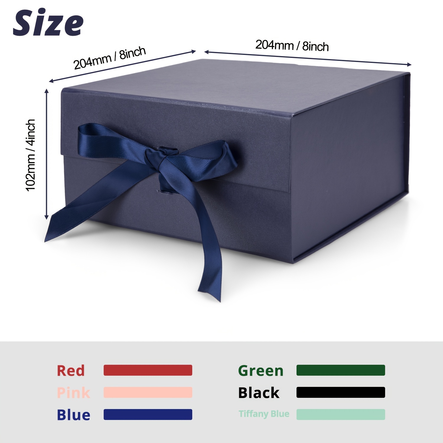  Bonita caja de regalo grande rectangular perfecta para envolver  regalos, ideal para Navidad, boda, regalo de cumpleaños : Salud y Hogar