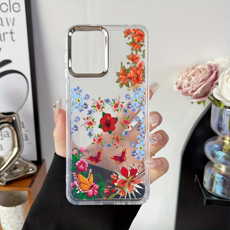 Funda Teléfono Patrón Popular Flores Pintura Óleo Motorola - Temu Mexico