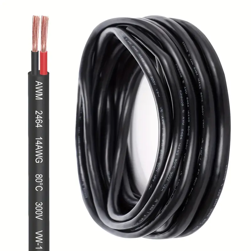 14 Gauge 2 Conductor Electrical Wire Pvc Case Stranded Low - Temu