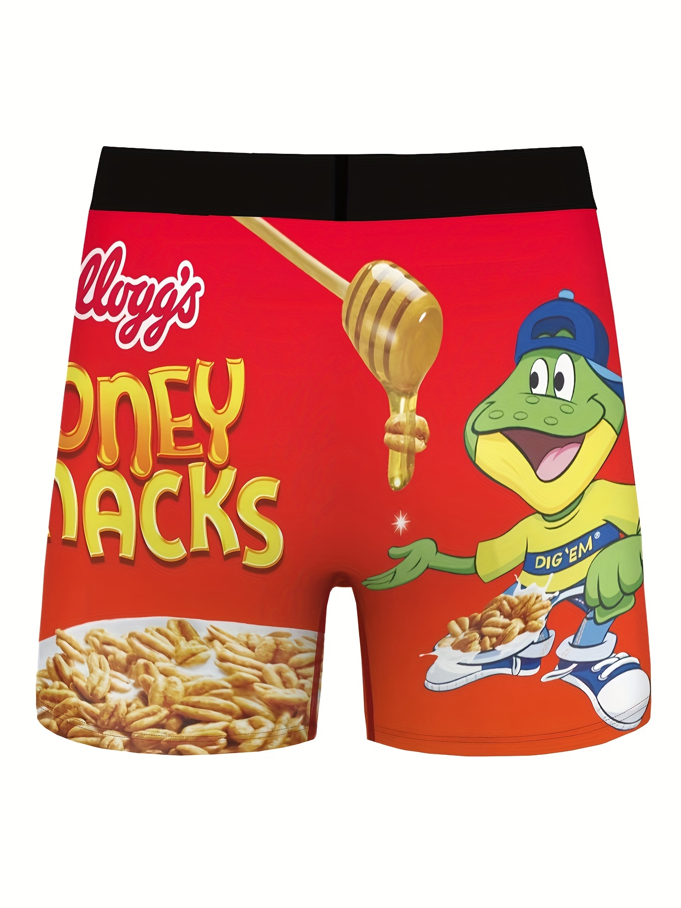 Men's Honey Smacks Cereal Funny Print Long Legs Boxer - Temu Germany