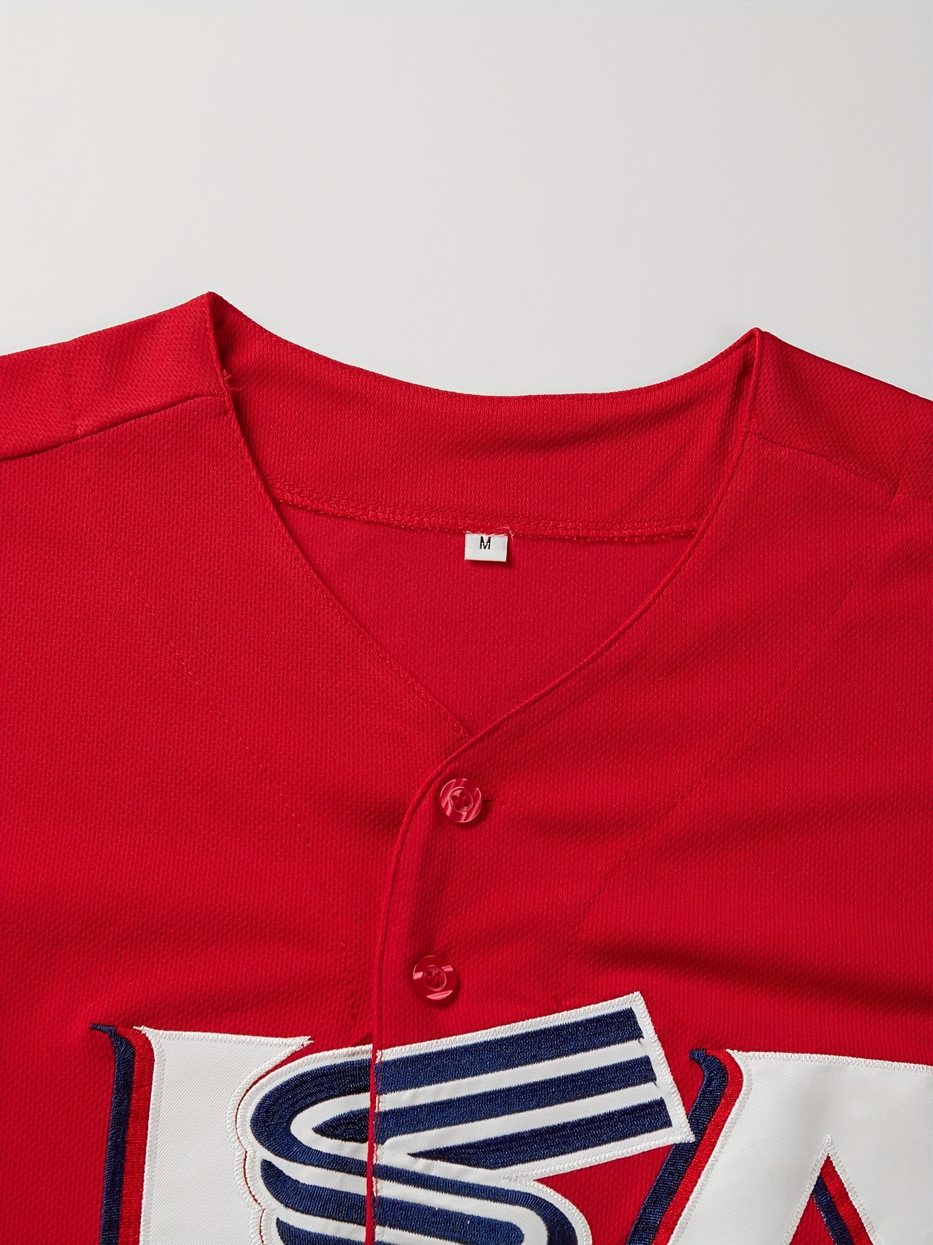 Men's Vintage Baseball Jersey, USA 27 #Baseball Sweatshirt Sportswear for Party Costume Gift,Breathable, Quick Dry,Temu