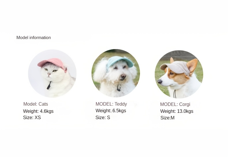 Cute Dog Hats Puppy Sun Hat With Ear Holes Sunscreen Bucket Hat For Dogs  And Cats Summer Outing Headgear - Temu