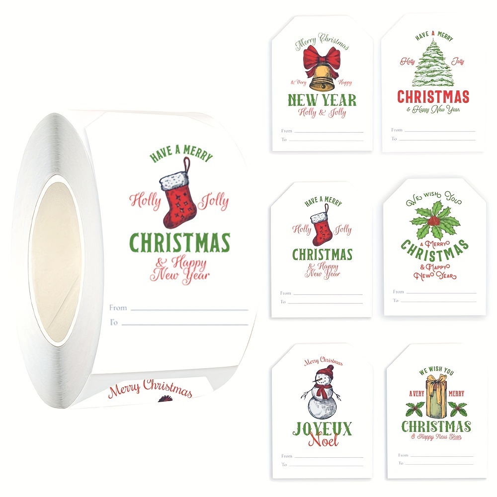 Funny Merry Christmas Gift Tags, Toilet Paper Gift Tags for