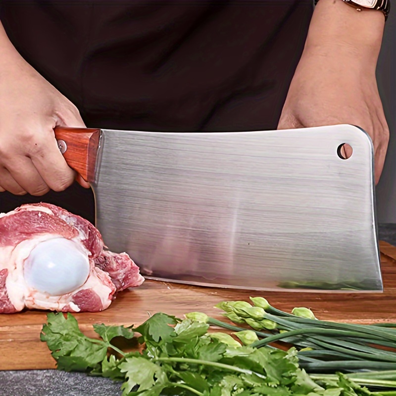 Commercial Bone-cutting Knife, Thickened Heavy-duty Knife For Cutting Large  Bones, Household Axe, Vegetable Knife, Professional Butcher Pig Bone Knife