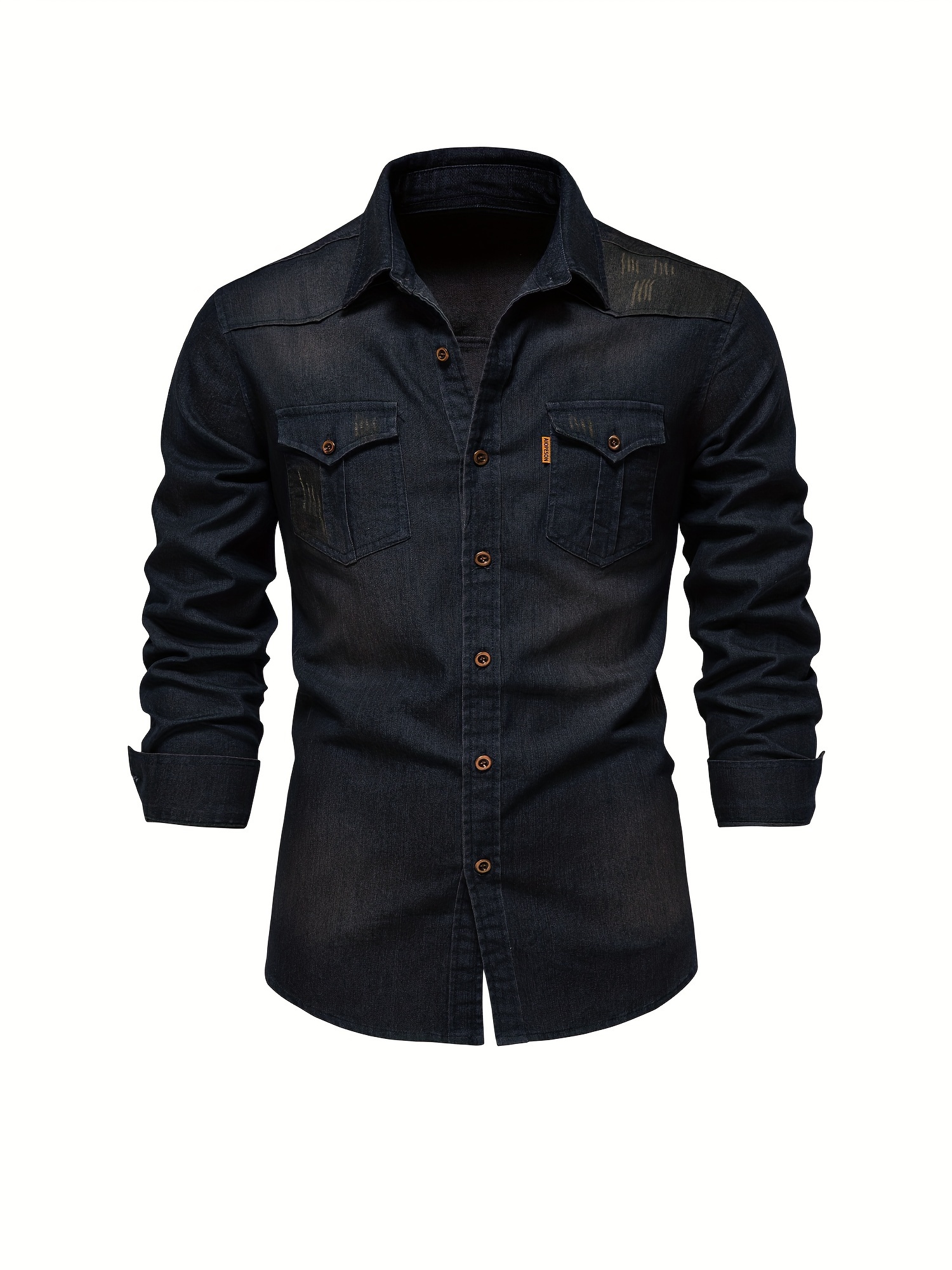 denim shirt with black jeans
