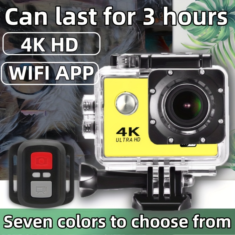4k/30fps Action Camera Waterproof Ultra Hd - Temu