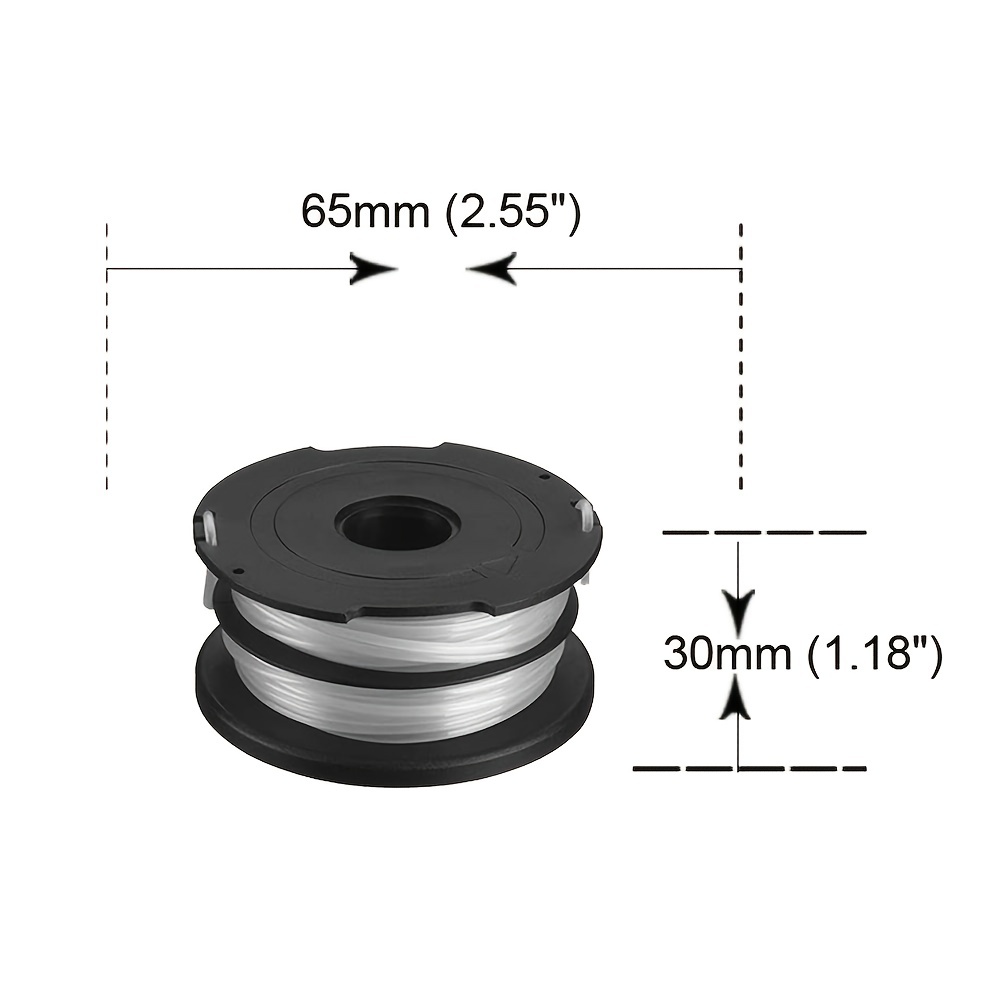 DF-065 Trimmer Blades Head Replacement Spool 36ft 0.065 for Black Decker  GH710