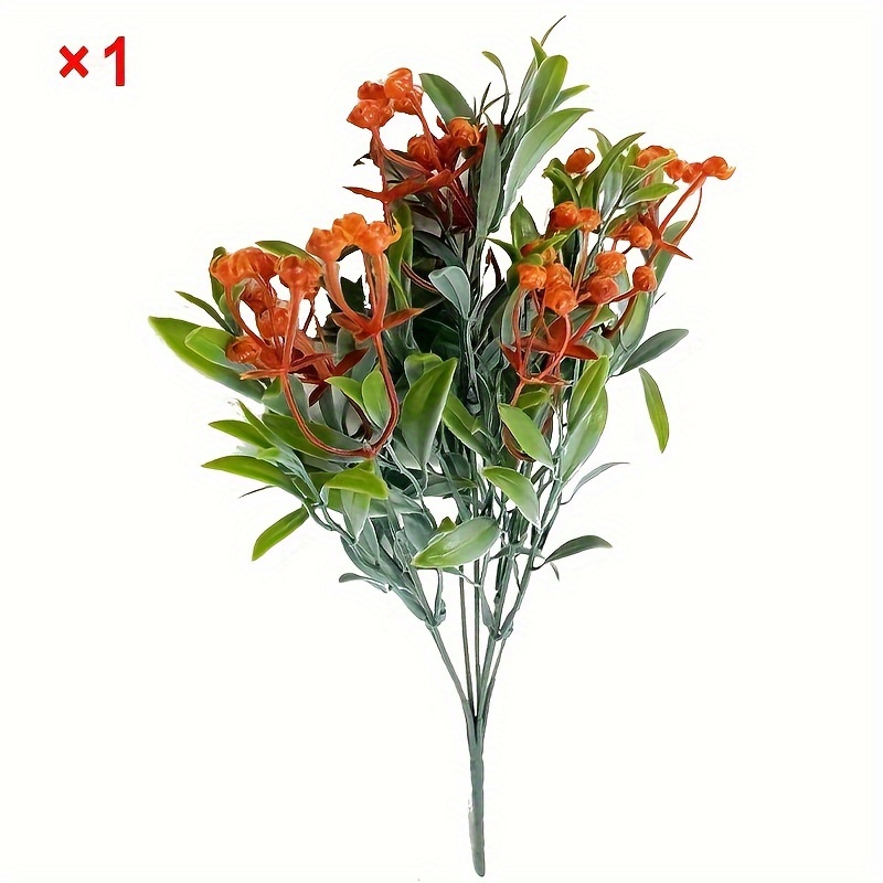 6 stuks kunstplanten binnen 17,48 cm hoge nepplanten kunstbloemen
