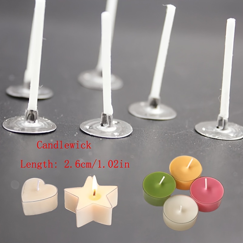Bulk Cotton Candle Wick 8 Pre-Waxed 80 Pcs with 60Pcs Candle Wick  Stickers, 5Pcs Candle Wick Centering Device and 20PCS Metal Tabs for Candle  Making