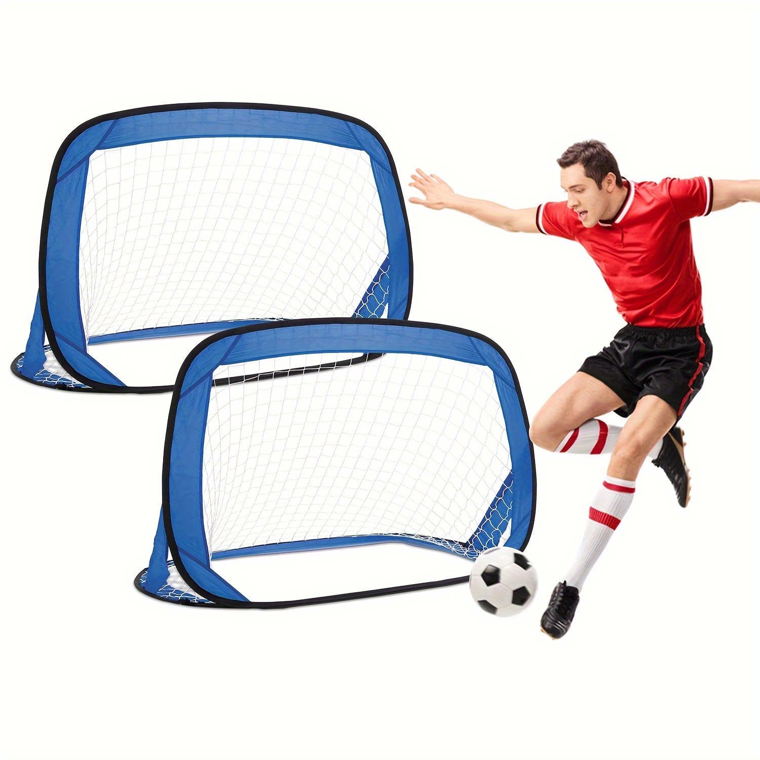 2pcs Obiettivi Di Calcio Pop-up, Rete Di Calcio Pop-up, Obiettivi Di Calcio  Portatili, Set Di Obiettivi Di Calcio, 120×80×80cm - Temu Italy